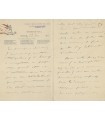 SAINT-SAËNS Camille. Compositeur, pianiste et organiste. Lettre autographe à Caroline de Serres (G 5769)
