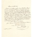 DUNOYER Charles, économiste et conseiller d'état. Lettre autographe (G 441)