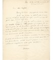 DUPIN Paul, compositeur autodidacte. Lettre autographe (G 5941)
