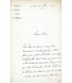 GERMAIN Abel-Anastase, prélat. Lettre autographe (E 10092)