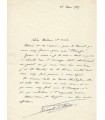 INDY Vincent d', compositeur. Lettre autographe (G 5940)