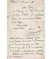 ALTAROCHE Agénor, écrivain, chansonnier et homme politique. Carte postale autographe (G 5649)