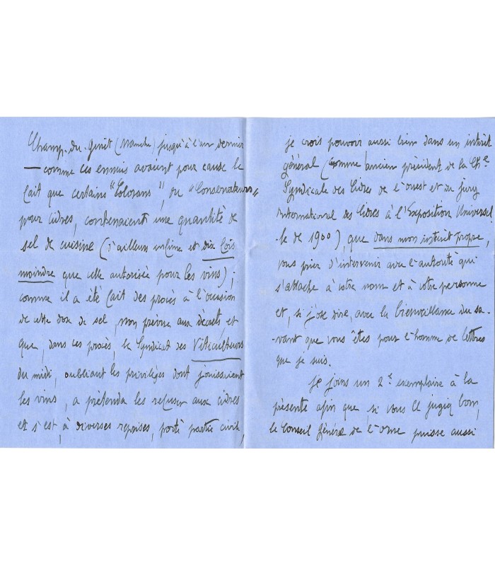 AVENEL Georges, historien et économiste. Lettre autographe (G 816)