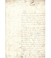 BANOZ Duc de, grand d'Espagne et ministre de Philippe V. Lettre signée (G 5066)