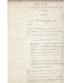 BERENGER René, magistrat et homme politique. Manuscrit autographe (Réf. G 2780)