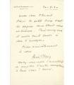 CLAIR René, réalisateur, scénariste. Lettre autographe (G 5927).