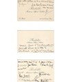 RACHILDE Marguerite Eymery, femme de lettres. 3 cartes de visite  autographes (G 5911)