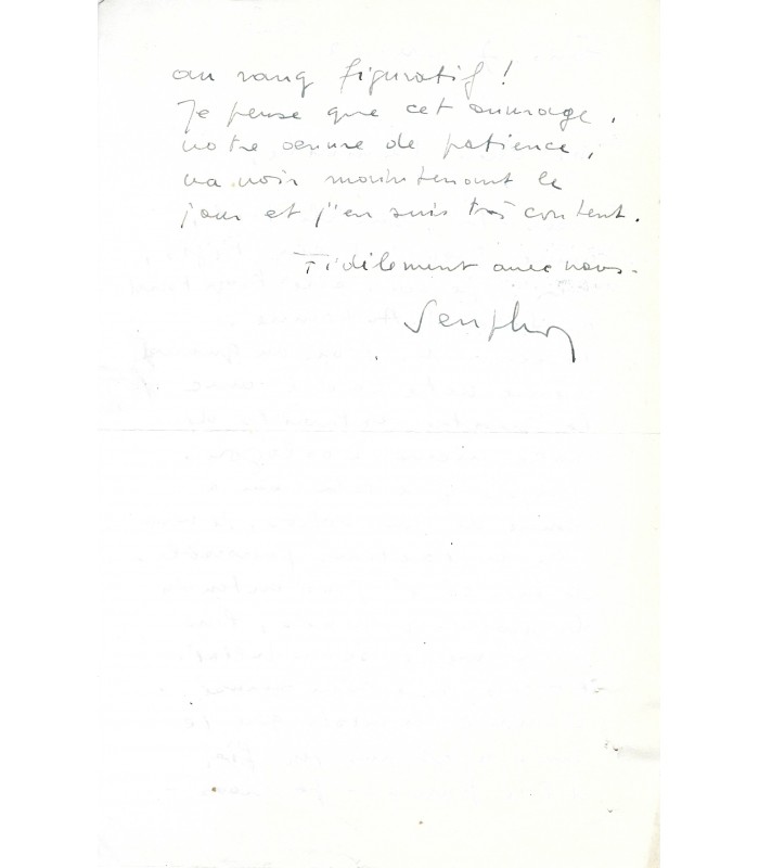 SEUPHOR Michel, peintre abstrait, critique d'art et écrivain. 2 lettres autographes (E 10566)