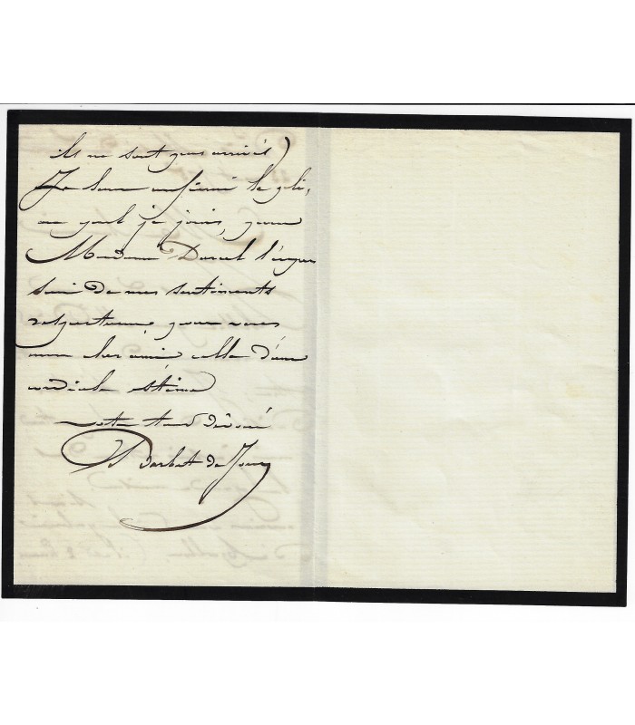 BARBET DE JOUY Henry. Directeur du Musée du Louvre. Lettre à Darcel, directeur des Gobelins (Réf. G 4575)