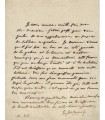 DELACROIX Eugène. Peintre romantique. Lettre au sujet d'un accrochage de tableaux (Réf. G 5969)