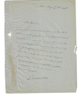 DUKAS Paul. Compositeur. Auteur du célèbre scherzo "l'Apprenti sorcier". Lettre (E 10594)