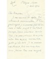 BERGSON Henri, philosophe. Lettre autographe (G 6011)