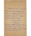 SAMAZEUILH Gustave. Compositeur. Lettre, 21 février 1925 (Réf. G 5944)