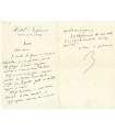 VALERY Paul. Poète et essayiste. Lettre à une amie (mme Révelin), avril 1934 (Réf. G 5816)