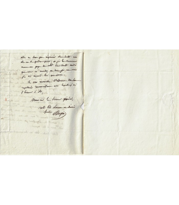 DUPIN L'aîné. Docteur en Droit. Avocat et Homme politique, proche de Louis-Philippe. Député. 3 Lettres (E 10326)