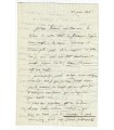 GIRAUD Pierre François Joseph. Lettre au sujet de la fabrication d'un livre (Réf. E 10339)