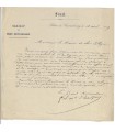 HAUTPOUL Alphonse Henri d'. Général. Ministre de la Guerre. Lettre signée (Réf. E 10493)