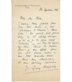 ROPARTZ Joseph Guy. Compositeur. Professeur au conservatoire de Strasbourg. Lettre au poète Paul Fort (Réf. G 4651)