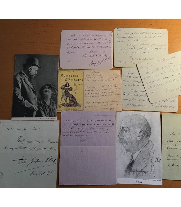 WILLY Henry gauthier-Villars. Journaliste, critique, romancier. Lettres (Réf. G 4532)