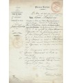 COMMUNE DE PARIS. Barthélémy CIRODE. Communard, Condamné aux travaux forcés. Exilé à Londres. Pièce en partie autographe