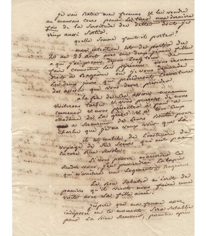 CHAZAL Jean-Pierre, homme politique. Lettre autographe (G 1067)