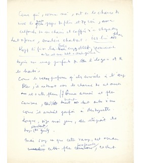 COCTEAU Jean, poète, romancier. Manuscrit autographe (G 5666)