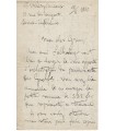 GODARD Benjamin, compositeur. Prix de la Ville de Paris et Prix Chartier. Lettre Autographe (Réf. G 6026)