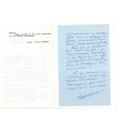 MONNIER Thyde, romancière. Lettre autographe à Pierre Fresnay, 1955 (Réf. G 2314).