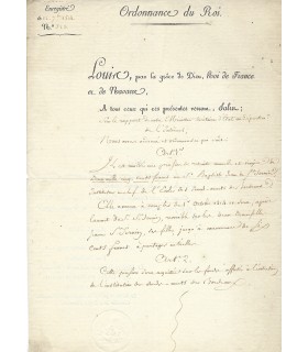 GUIZOT François, historien et homme d'état. Pièce en partie imprimée. (E 10570)