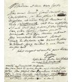 GOSSEC François Joseph. Lettre autographe signée