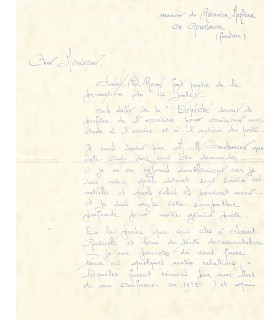 SAINT-POL ROUX - TARQUIS Magda. Lettre autographe (G 6032)