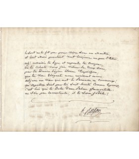 BERTON Henri Montan, compositeur. Manuscrit Autographe (G 350)
