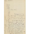 CHARPENTIER Gustave. Compositeur de musique lyrique. Elève de Massenet. Grand prix de Rome. Lettre Autographe (Réf. G 2505)