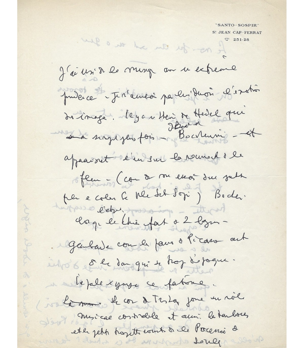COCTEAU Jean. Poète, peintre, dramaturge, cinéaste. Manuscrit ...