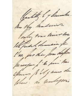 COWLEY HENRI, ambassadeur d'Angleterre. Lettre autographe (G 5091)