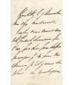 COWLEY HENRI, ambassadeur d'Angleterre. Lettre autographe (G 5091)