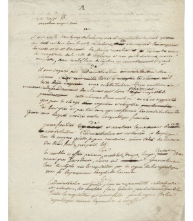 FRECINE Augustin. Homme politique, Conventionnel, représentant du Loir-et-Cher. Pièce autographe, 1794 (Réf. G 43)