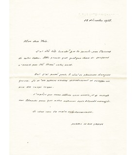 JOUVE Pierre Jean, Poète. Lettre autographe à Théo Léger (G 3212)