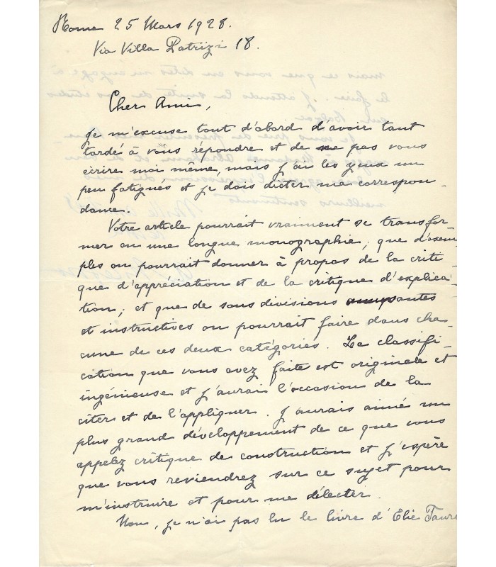 Lettre signée 25 mars 1928 page 1