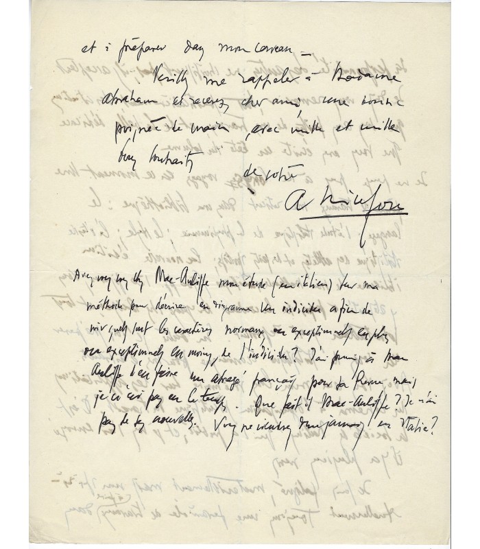 Lettre autographe signée, 11 juillet 1931, page 3