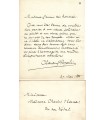 POPELIN-DUCARRE Claudius. Peintre. Lettre autographe à Madame Steine, 27 mai 1885 (Réf. G 5194)