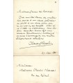 POPELIN-DUCARRE Claudius. Peintre. Lettre autographe à Madame Steine, 27 mai 1885 (Réf. G 5194)