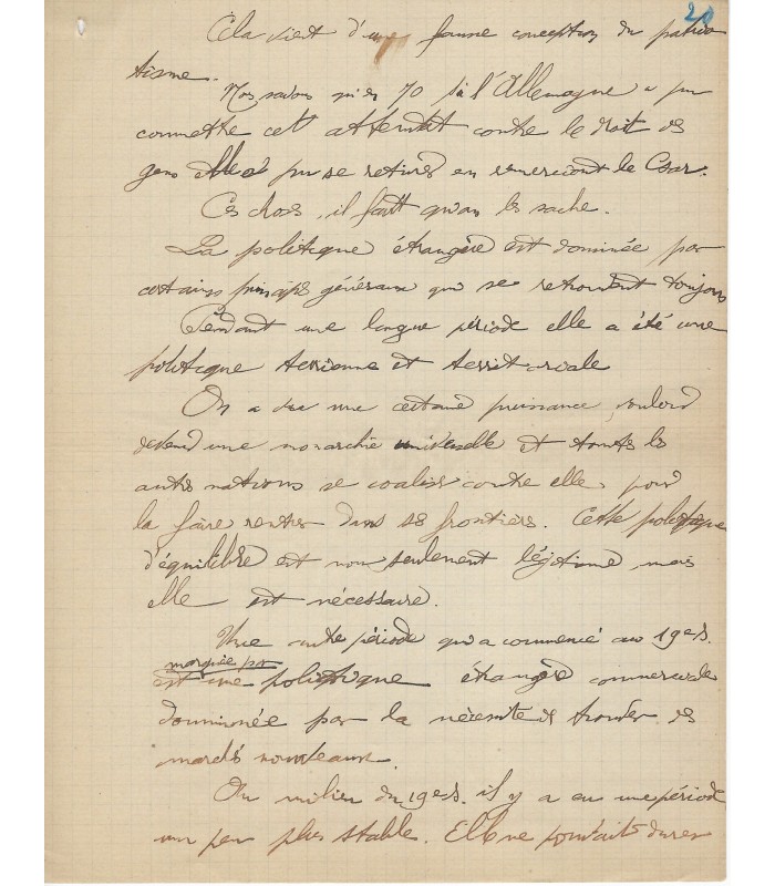 PRESSENSE Francis DEHAUT DE. Membre fondateur de la LIGUE DES DROITS DE L'HOMME. - Manuscrit AUtographe d'E. GALLET.