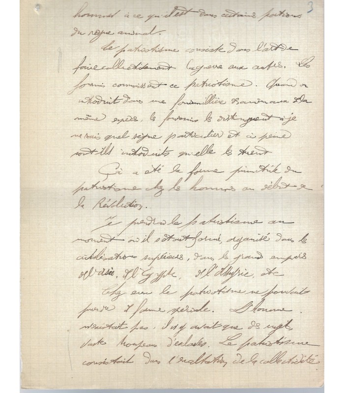 PRESSENSE Francis DEHAUT DE. Membre fondateur de la LIGUE DES DROITS DE L'HOMME. - Manuscrit AUtographe d'E. GALLET.