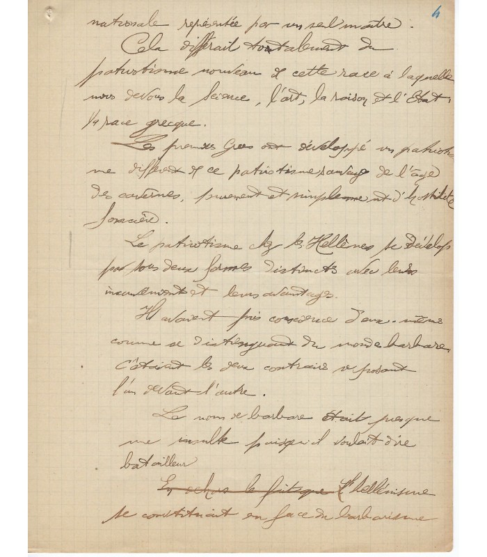 PRESSENSE Francis DEHAUT DE. Membre fondateur de la LIGUE DES DROITS DE L'HOMME. - Manuscrit AUtographe d'E. GALLET.