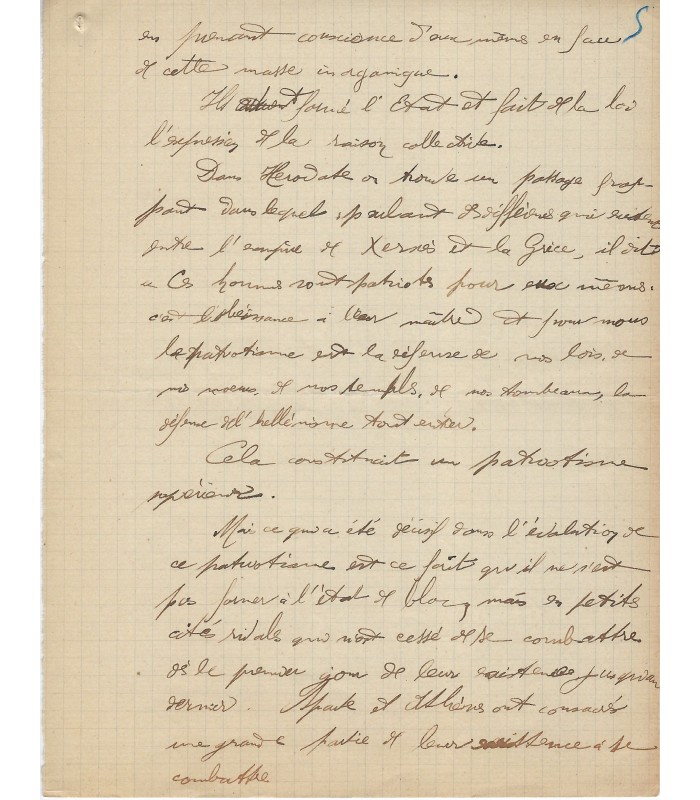 PRESSENSE Francis DEHAUT DE. Membre fondateur de la LIGUE DES DROITS DE L'HOMME. - Manuscrit AUtographe d'E. GALLET.