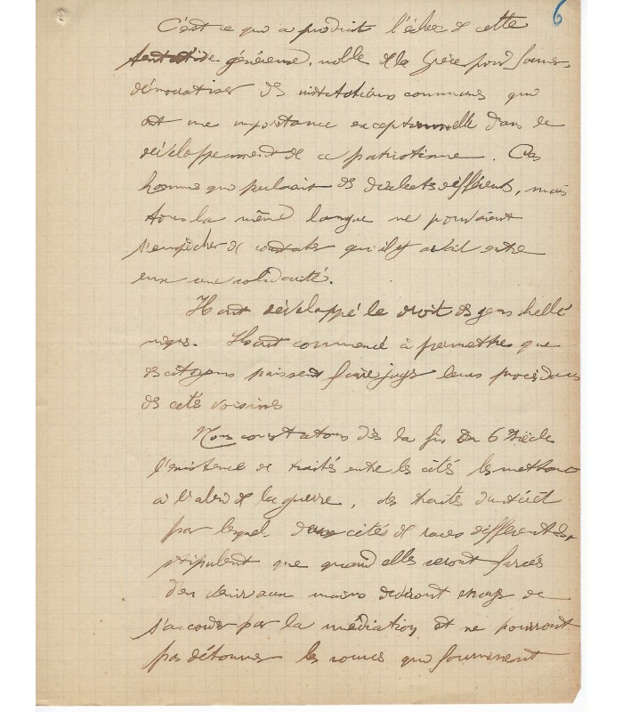 PRESSENSE Francis DEHAUT DE. Membre fondateur de la LIGUE DES DROITS DE L'HOMME. - Manuscrit AUtographe d'E. GALLET.