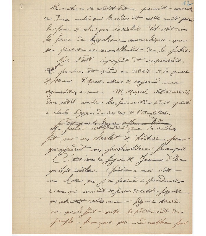 PRESSENSE Francis DEHAUT DE. Membre fondateur de la LIGUE DES DROITS DE L'HOMME. - Manuscrit AUtographe d'E. GALLET.