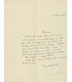 SUPERVIELLE Jules. Poète, élu "Prince des poètes" en 1912. Lettre Autographe (G 4529)