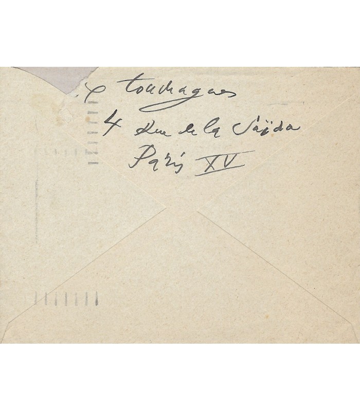 TOUCHAGUES Louis. peintre, illustrateur et décorateur. Lettre Autographe à Madame Desson, 14 mars 1956 (Réf. G 5275)